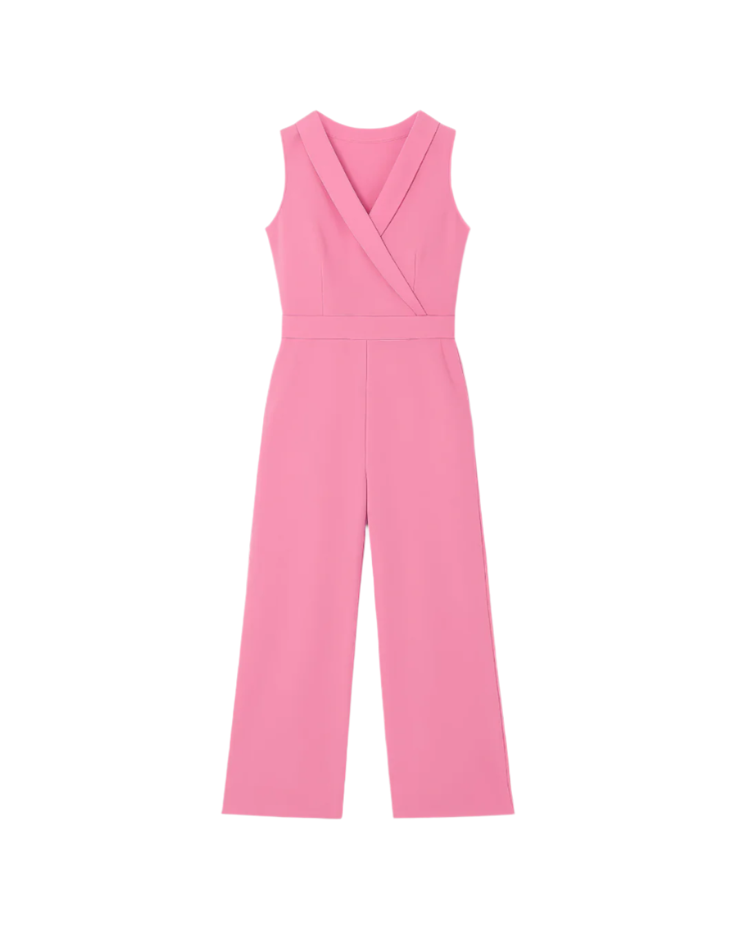 Trendy V-neck Jumpsuit with Insert Pockets