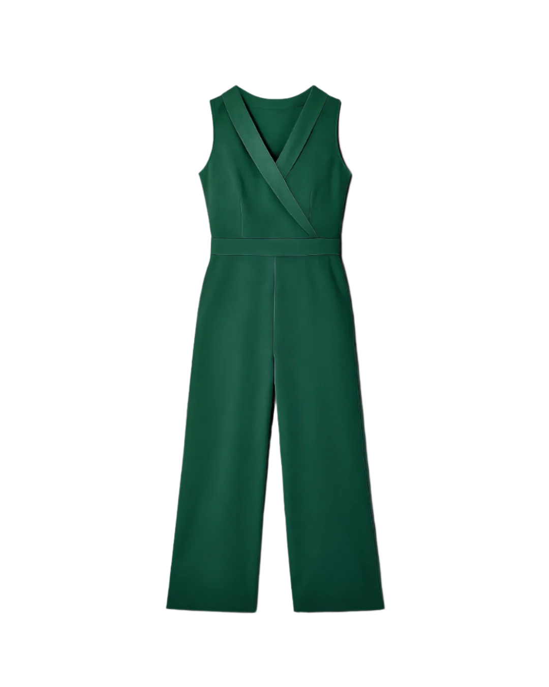 Trendy V-neck Jumpsuit with Insert Pockets