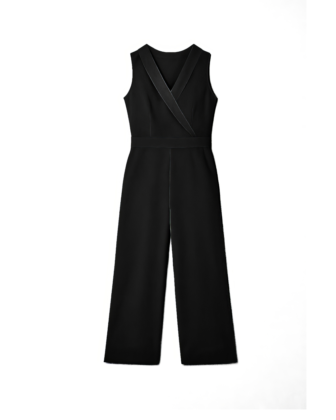 Trendy V-neck Jumpsuit with Insert Pockets