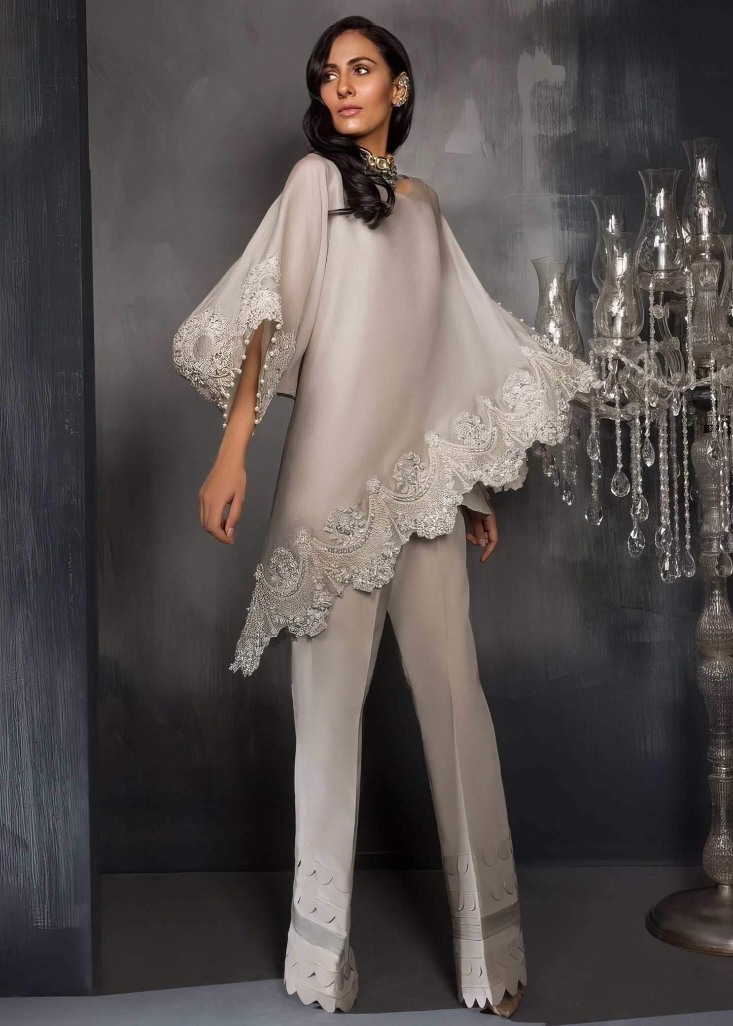 Cloud Grey Kaftaan