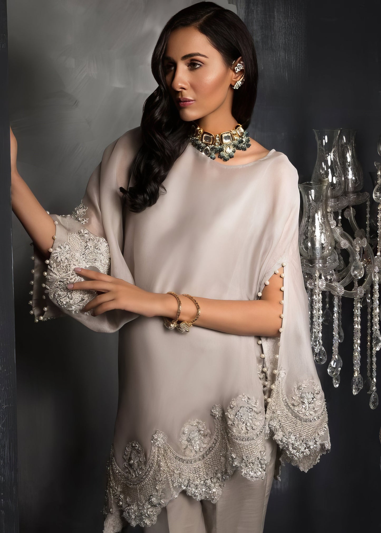 Cloud Grey Kaftaan