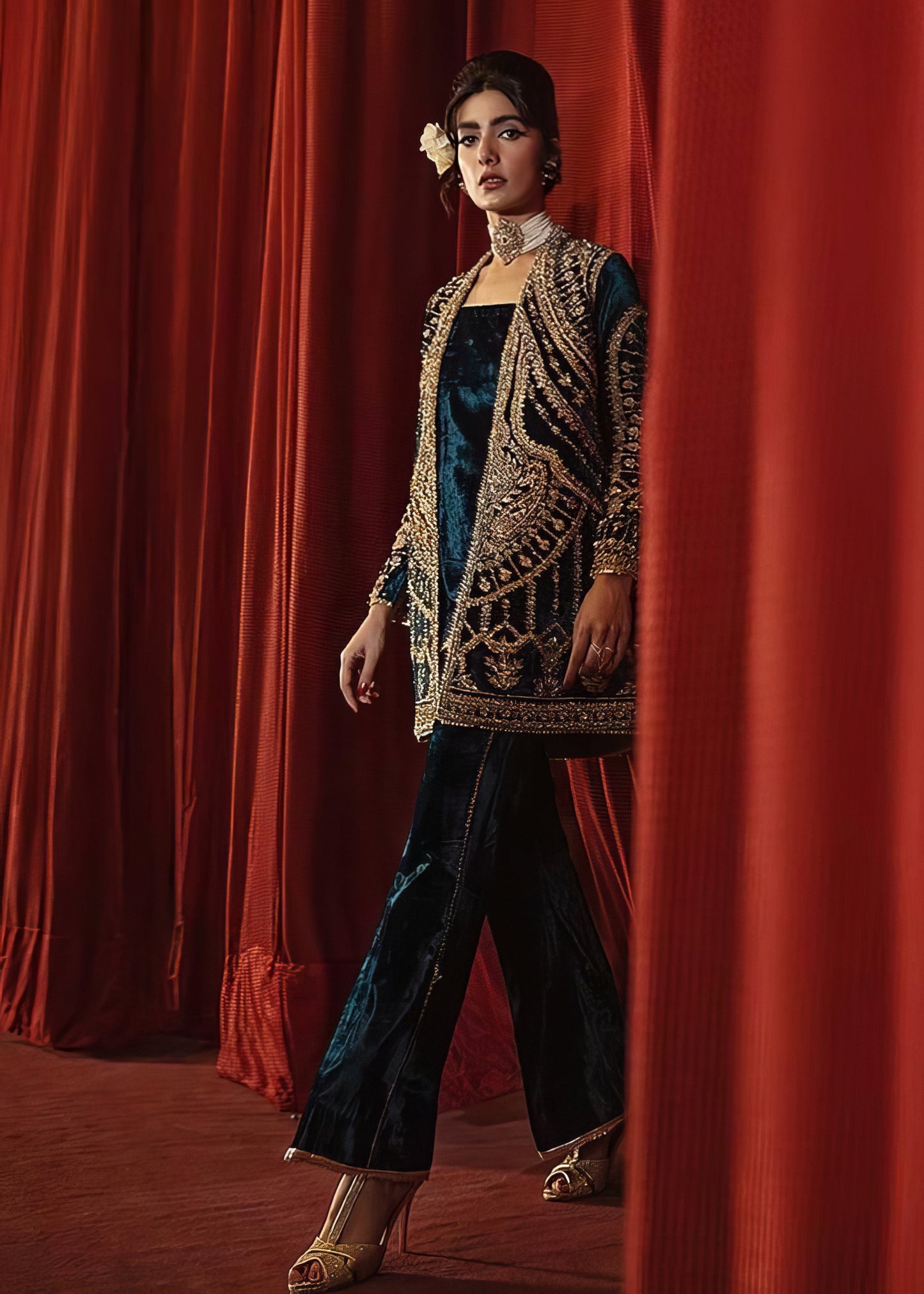 Luxurious Designer Trouser Suit