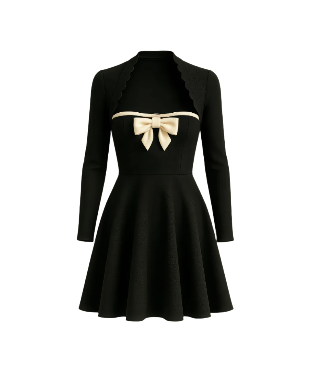 Women Casual Dress Cutout Front 2 in 1 Dress, Midi Dress