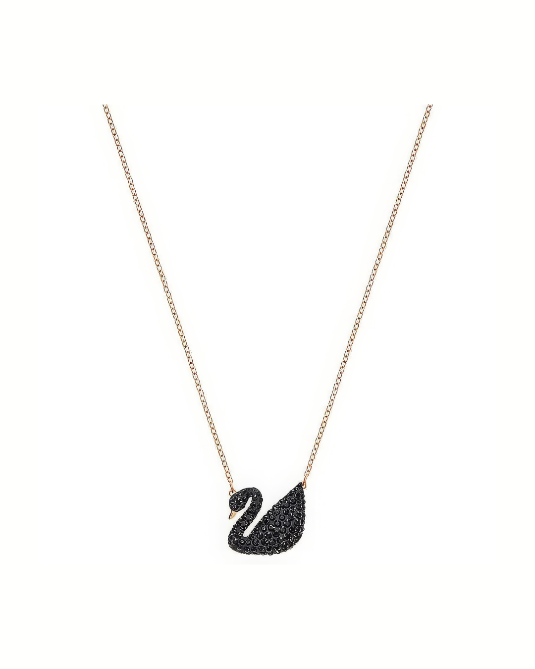 Gold Plated Stylish Duck Pendant Diamond Necklace For Women