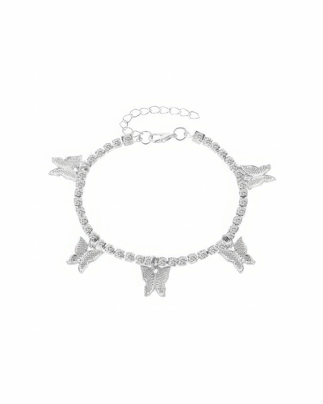 Silver Butterfly Necklace For Girls