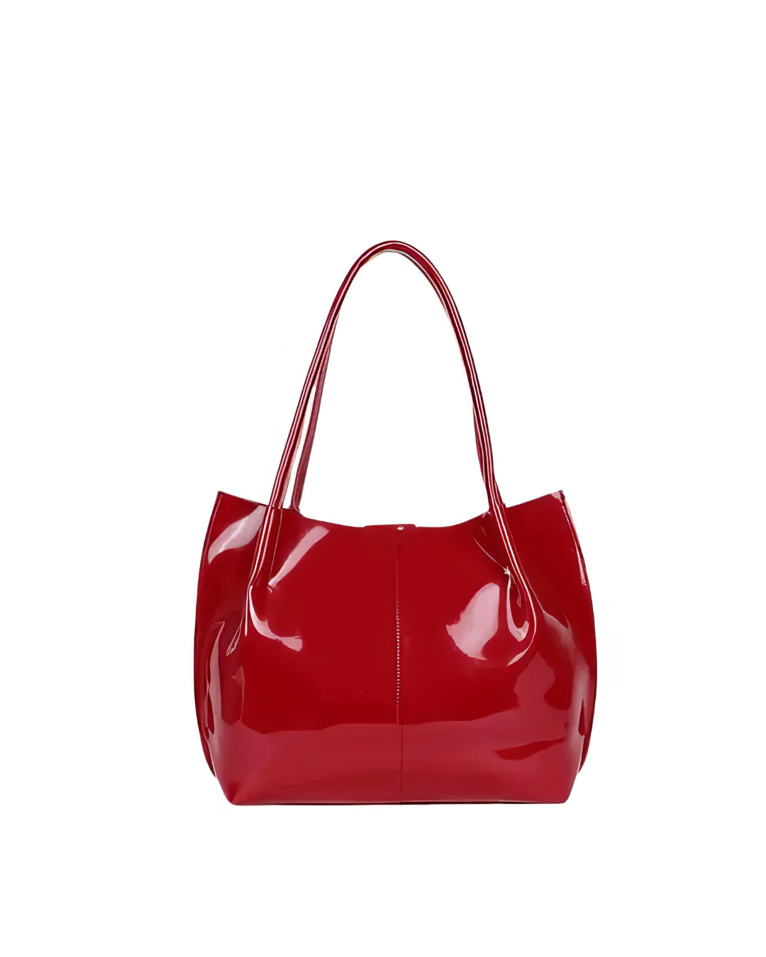 Casual Patent Synthetic Leather Tote Bag | Handbag for Women