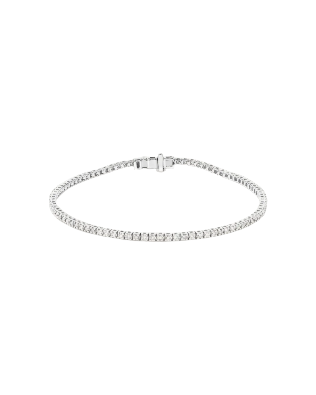 Stainless Steel Silver Rhodium-Plated Necklace