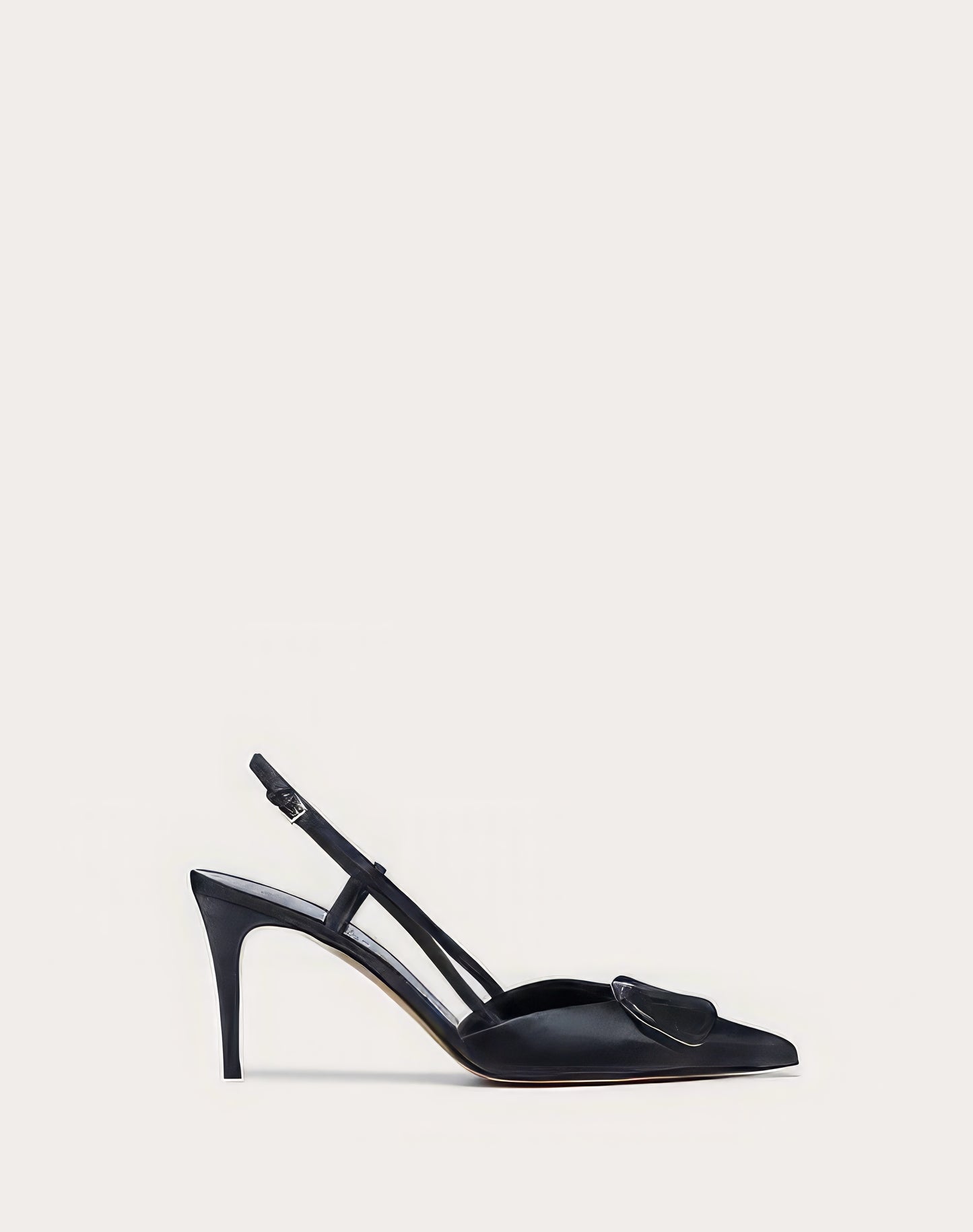 Black office slingback heels with pointed toe - Aleeze by Aliza