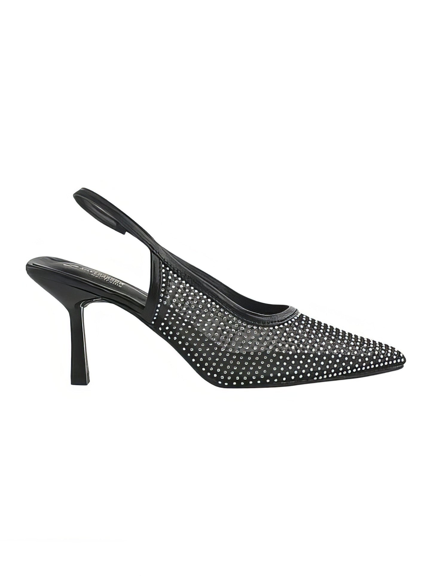 Silver rhinestone glitter heels for weddings - Aleeze by Aliza