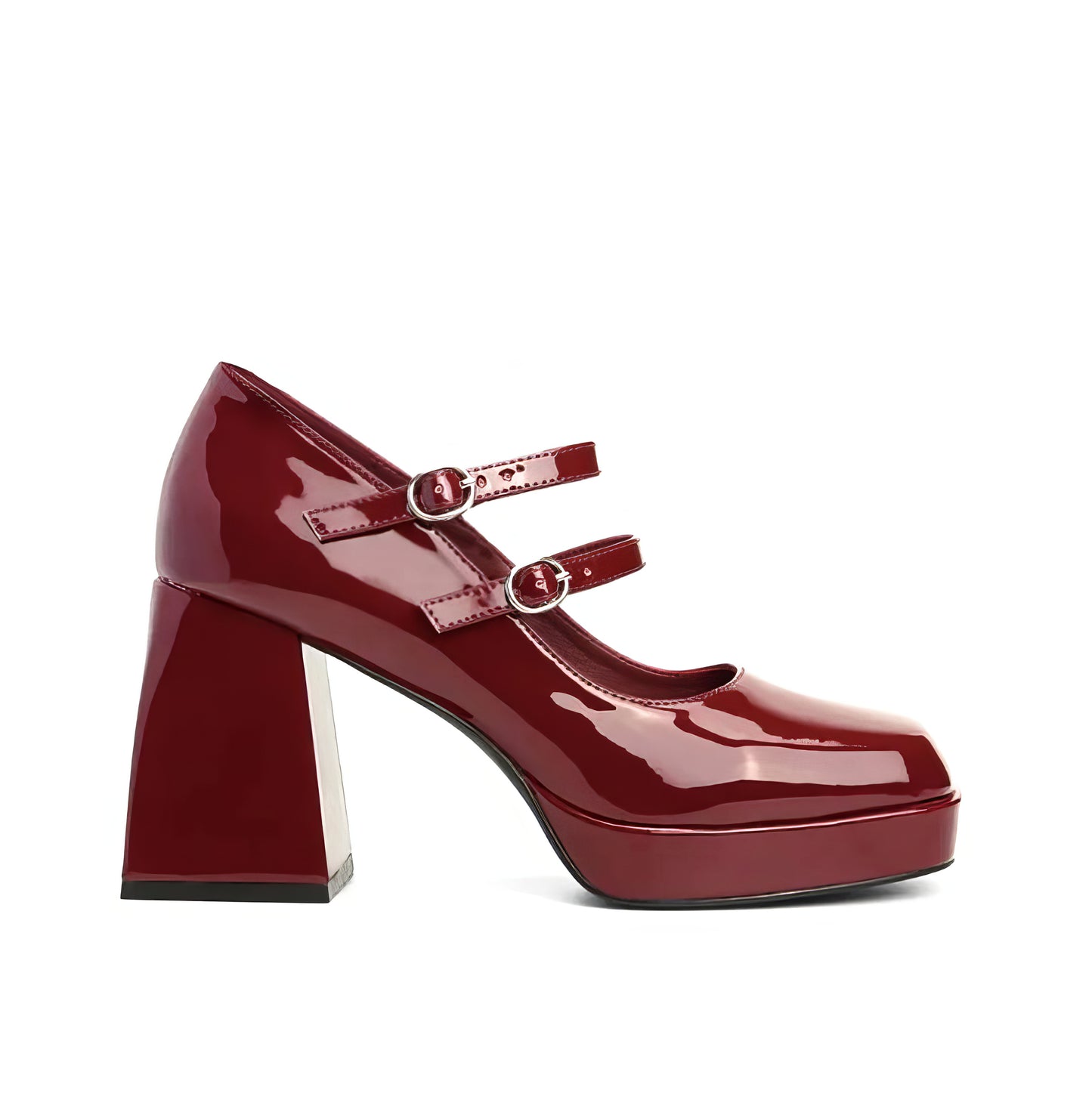 Black chunky platform heels for parties - Aleeze by Aliza