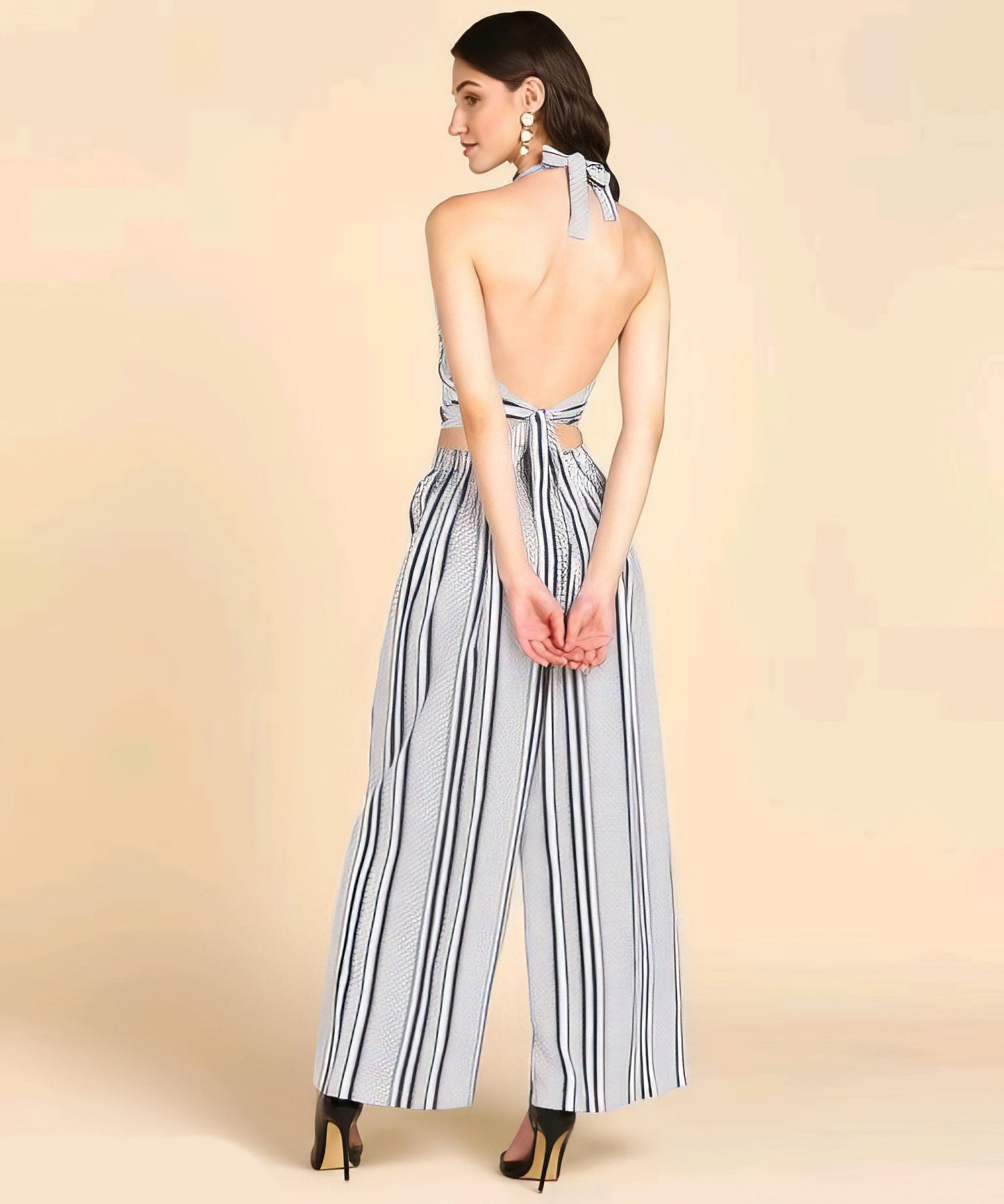 Black and White Plazzo Set