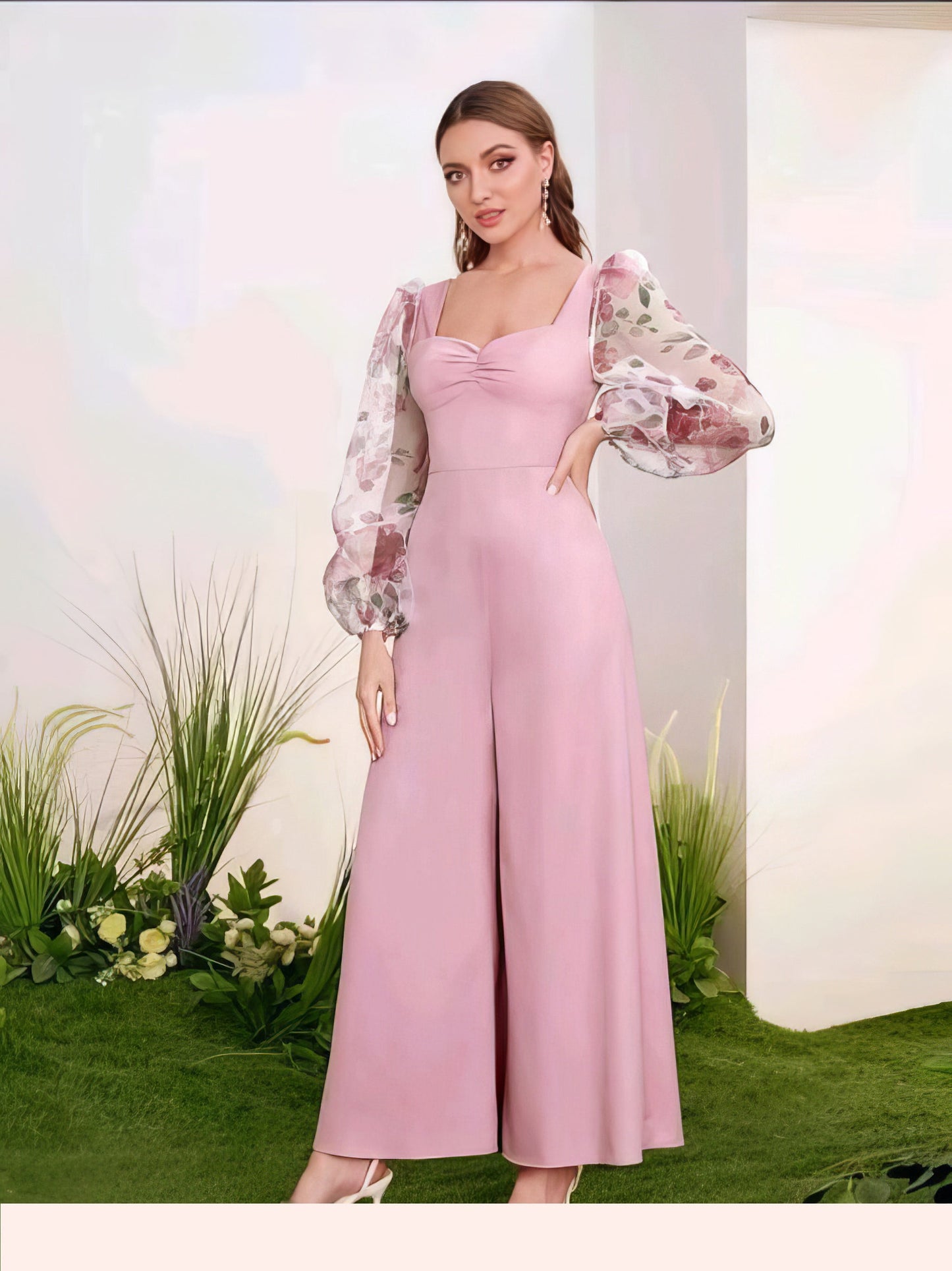 Puff Sleeves Fancy Jumpsuit
