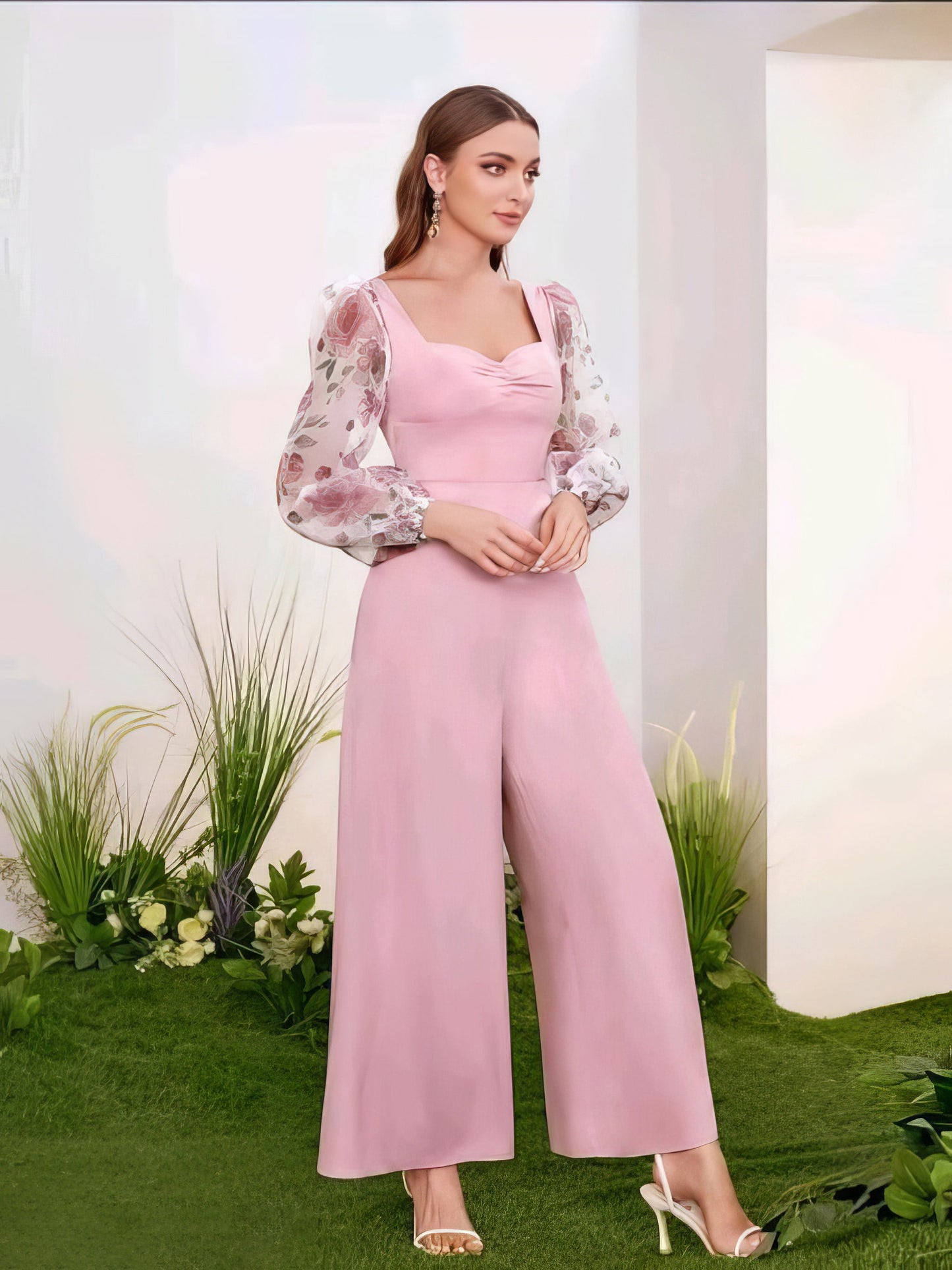 Puff Sleeves Fancy Jumpsuit