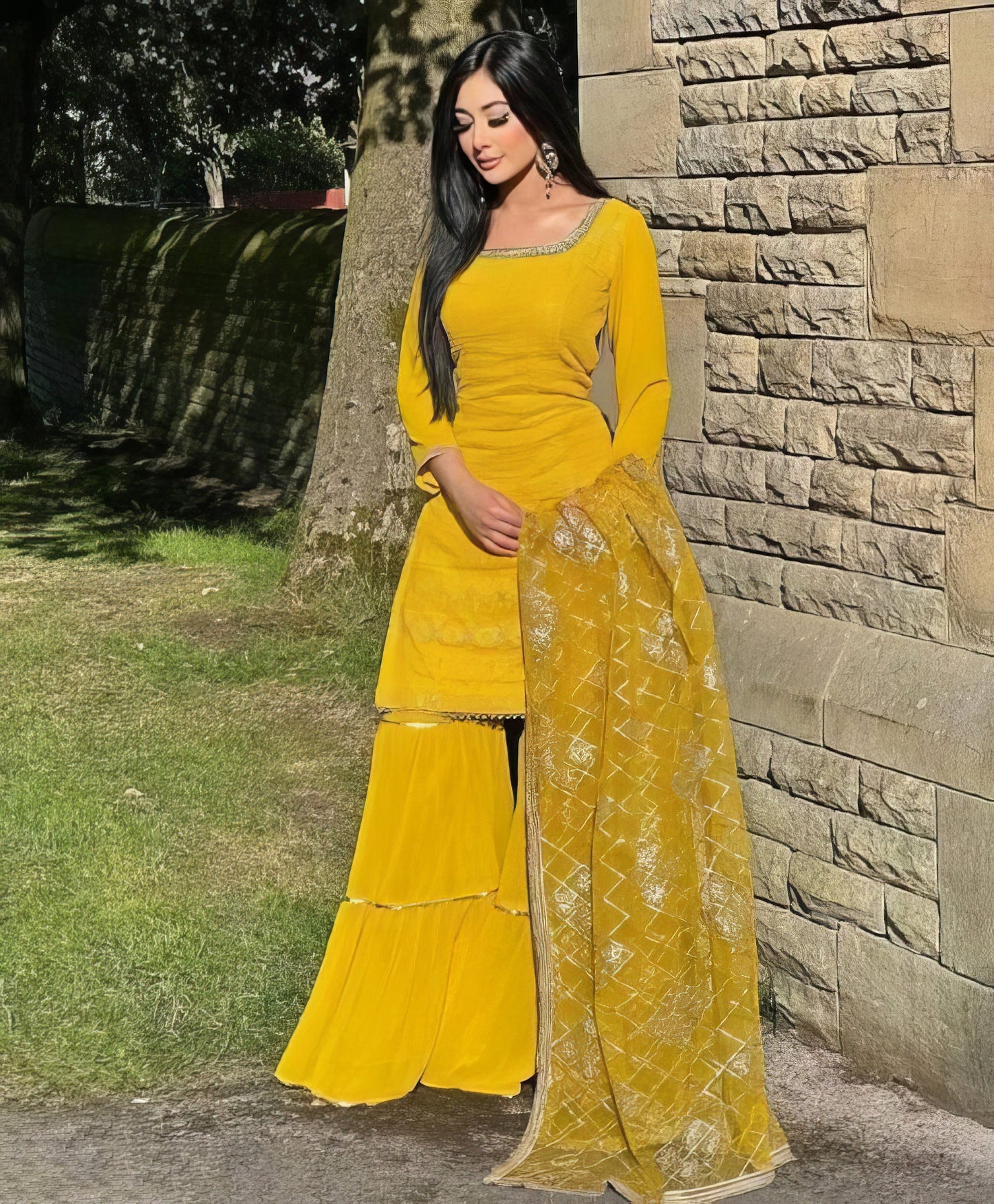 Trendy Kurti Sharara Set