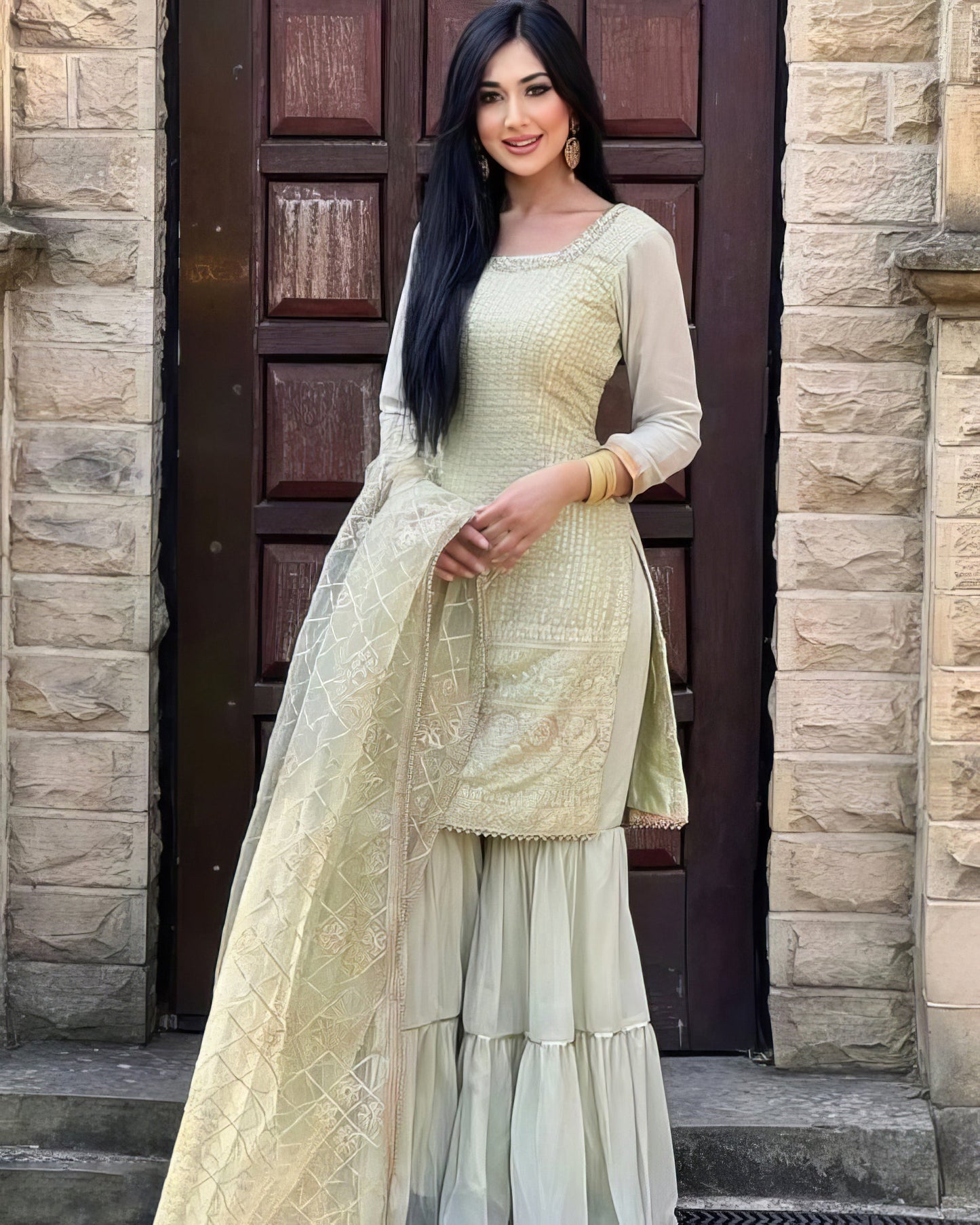 Trendy Kurti Sharara Set