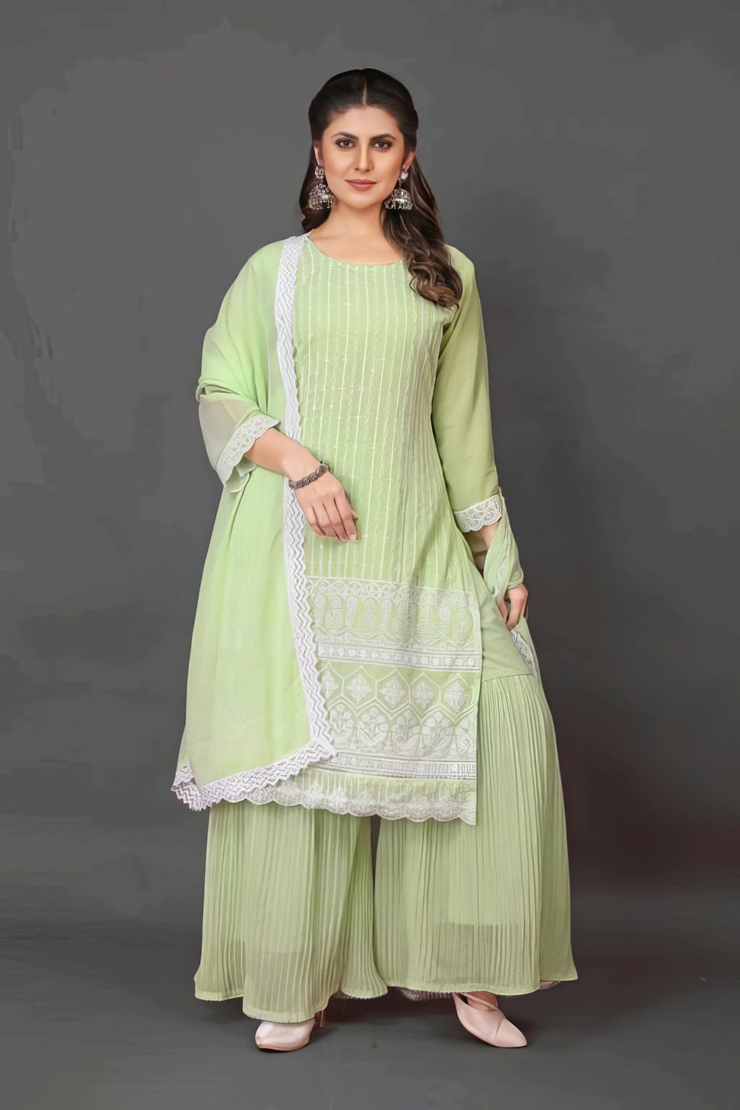 Georgette Kurta Plazzo Set