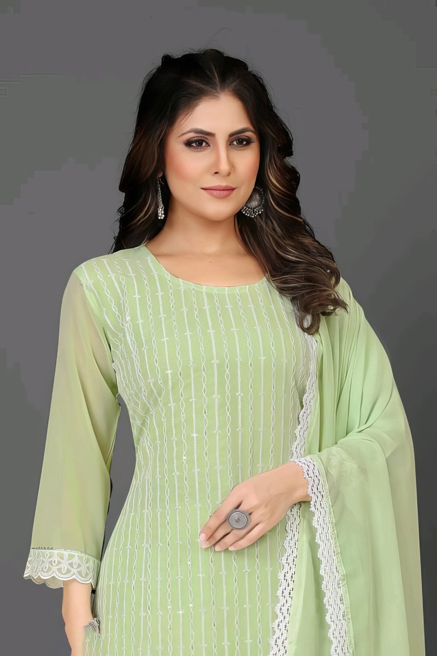 Georgette Kurta Plazzo Set