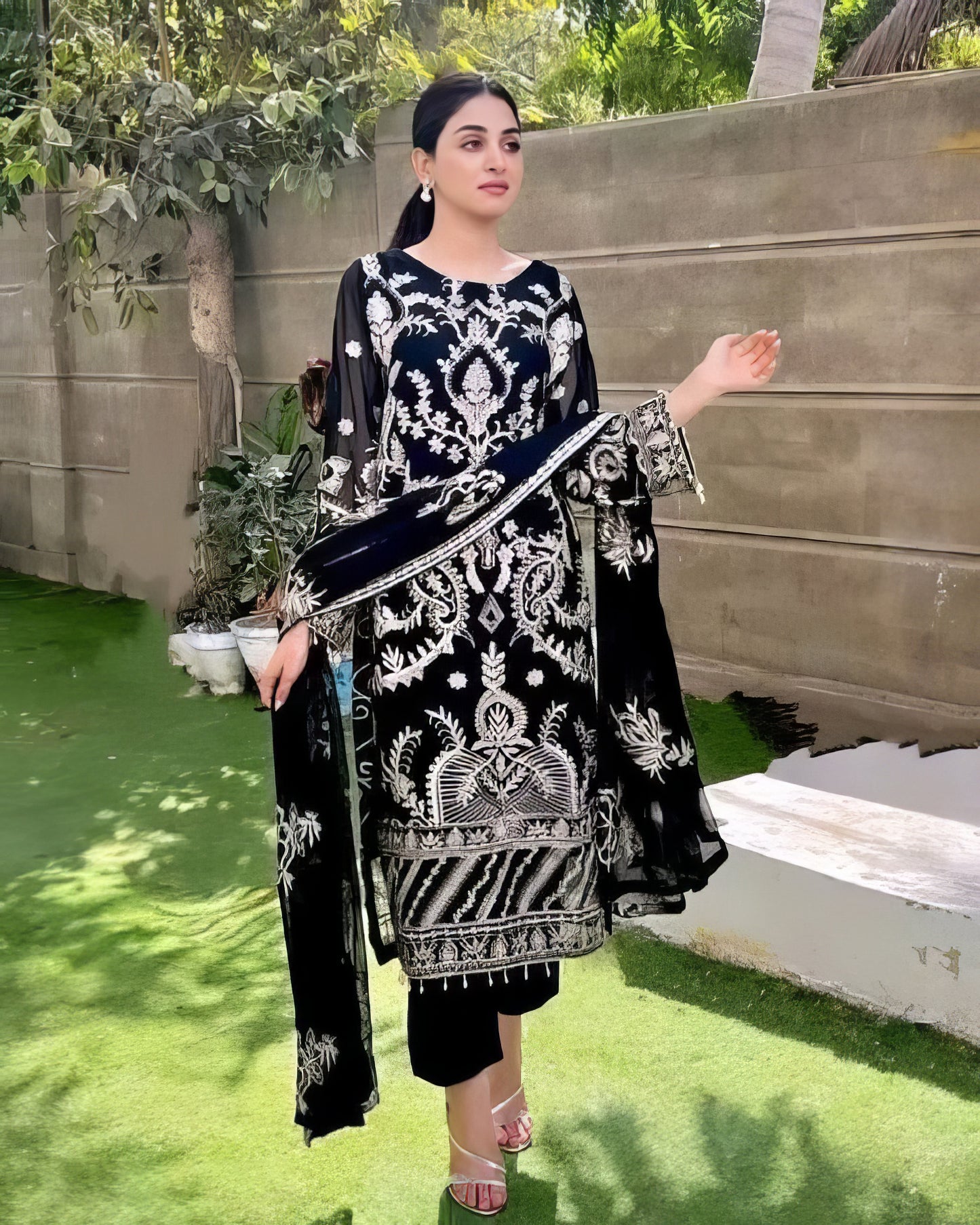 Designer Suit Set With Heavy Embroidery