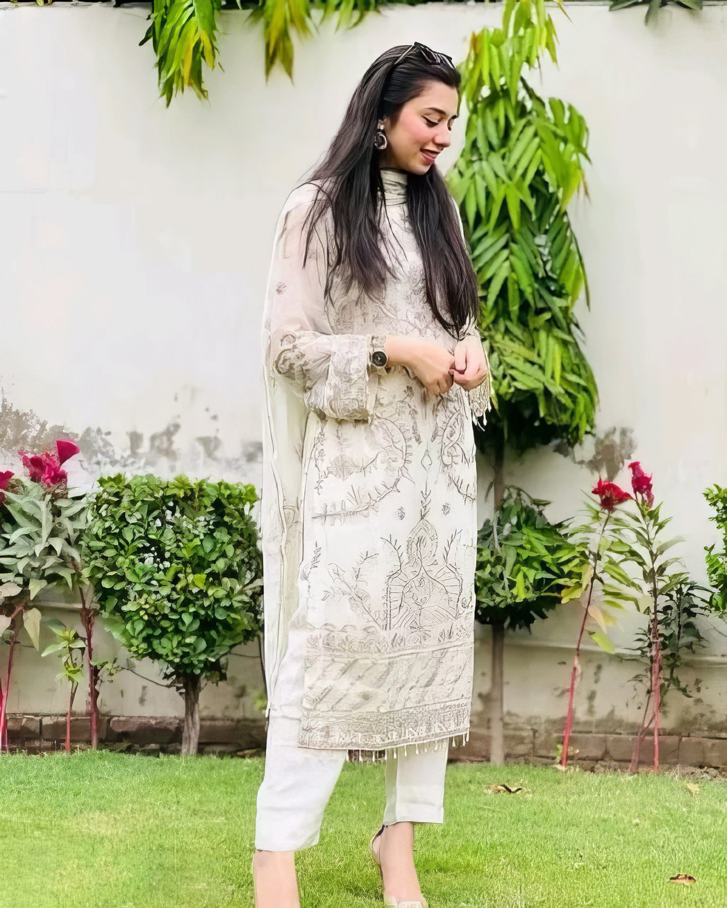 Designer Suit Set With Heavy Embroidery