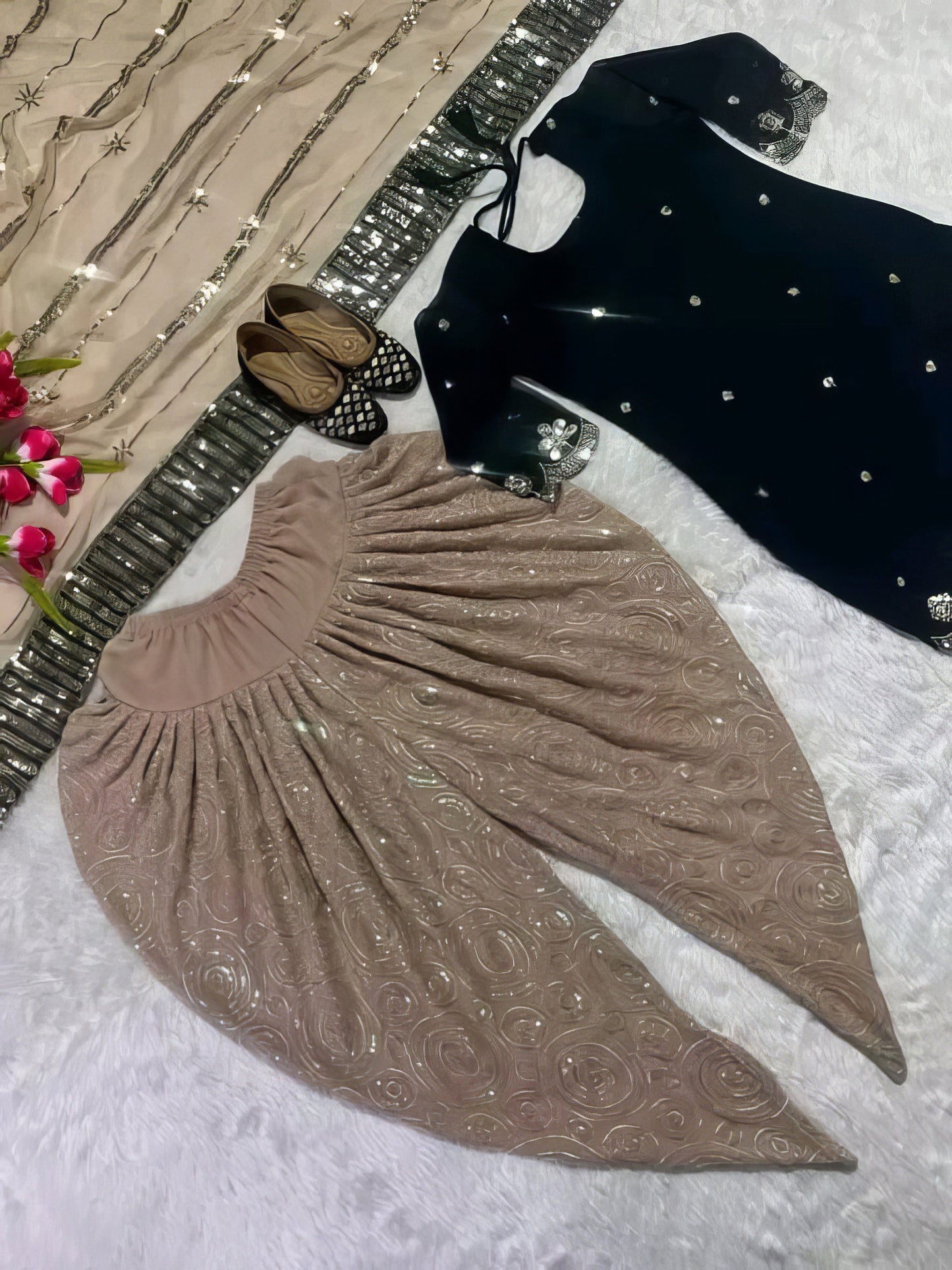 Ethnic Kurti Dhoti Dupatta