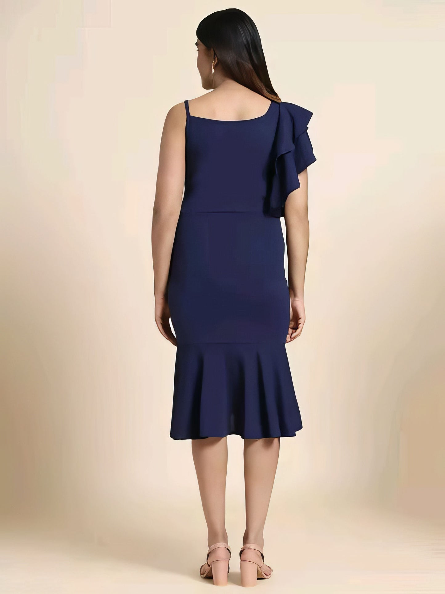 Bodycon A line One Piece Ruffle Dress