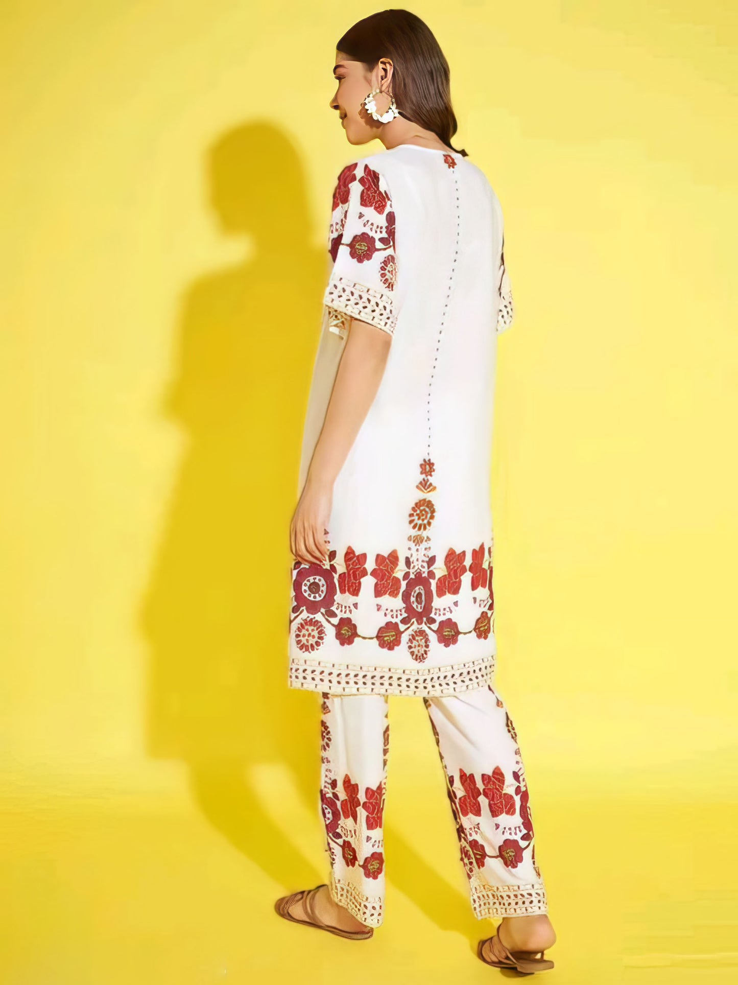 Three Piece Shrug, Top & Trouser Set