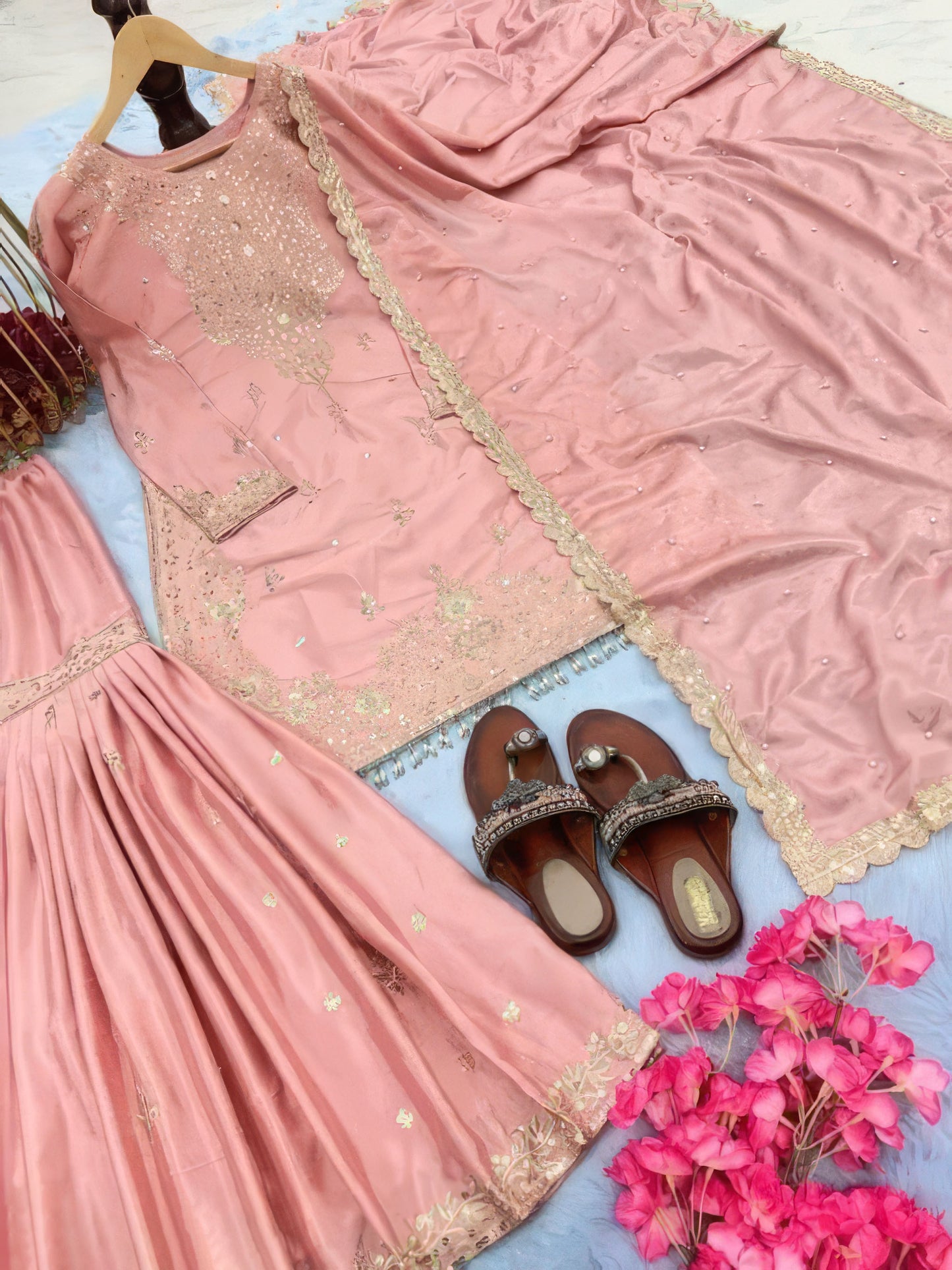 Designer Wear Ready Sharara Set