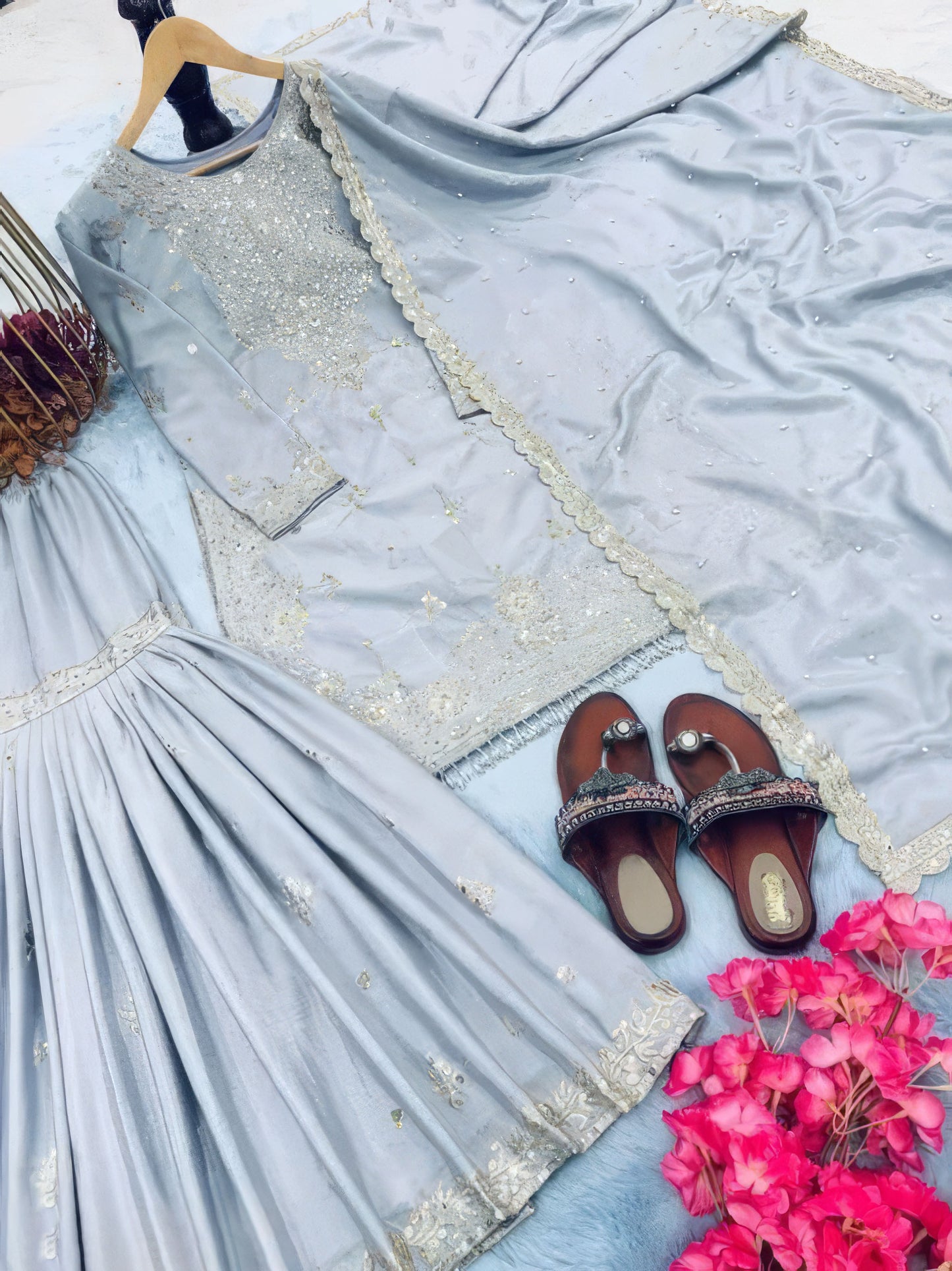 Designer Wear Ready Sharara Set