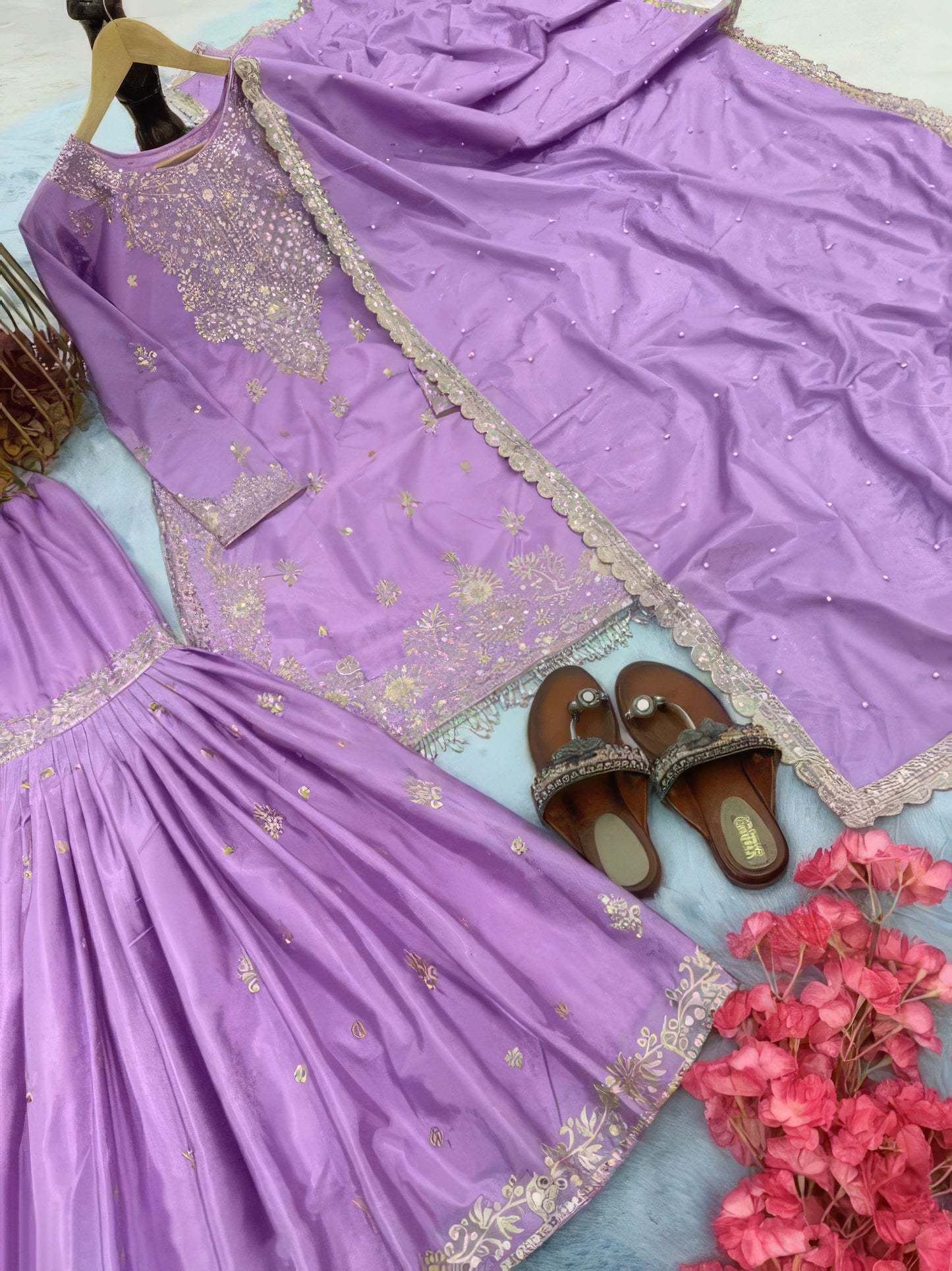 Designer Wear Ready Sharara Set