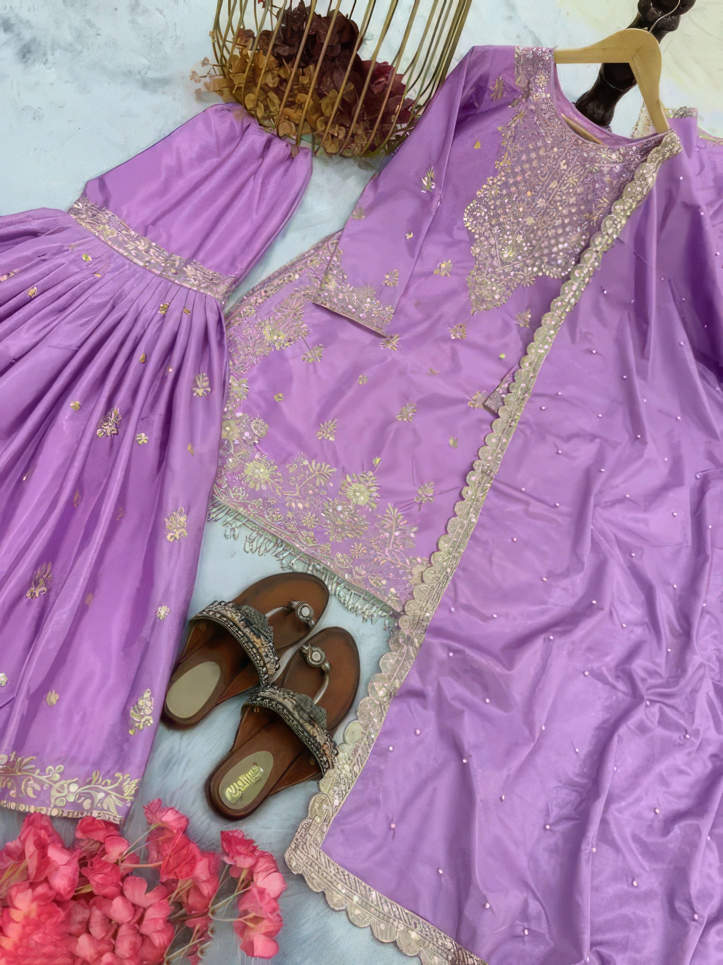 Designer Wear Ready Sharara Set