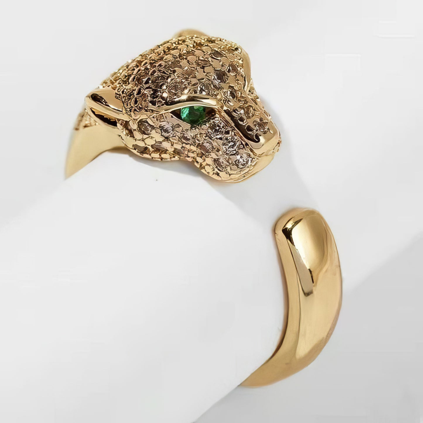 Leopard Crystal Designer Ring