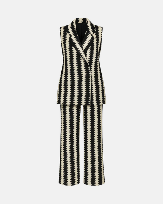 Luxury Black and White Co-ord Set