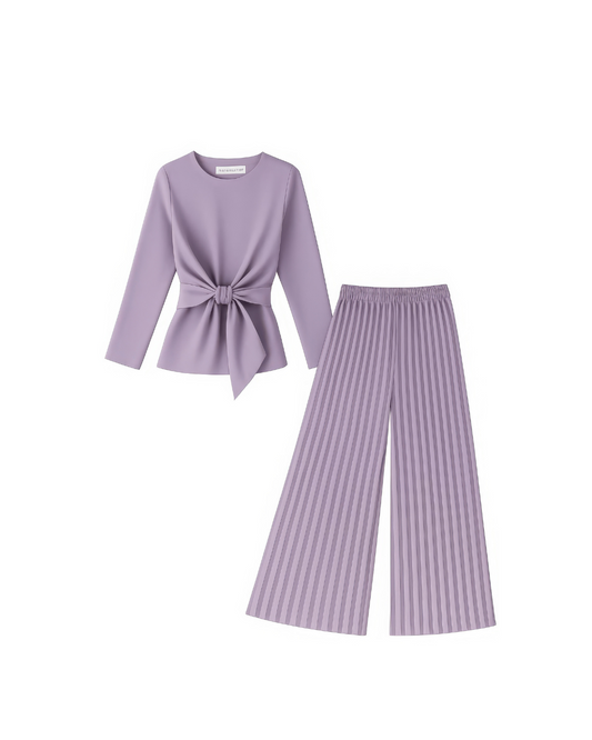 Plazo Rinkle Top And Bottom Set