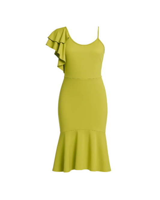 Bodycon A line One Piece Ruffle Dress