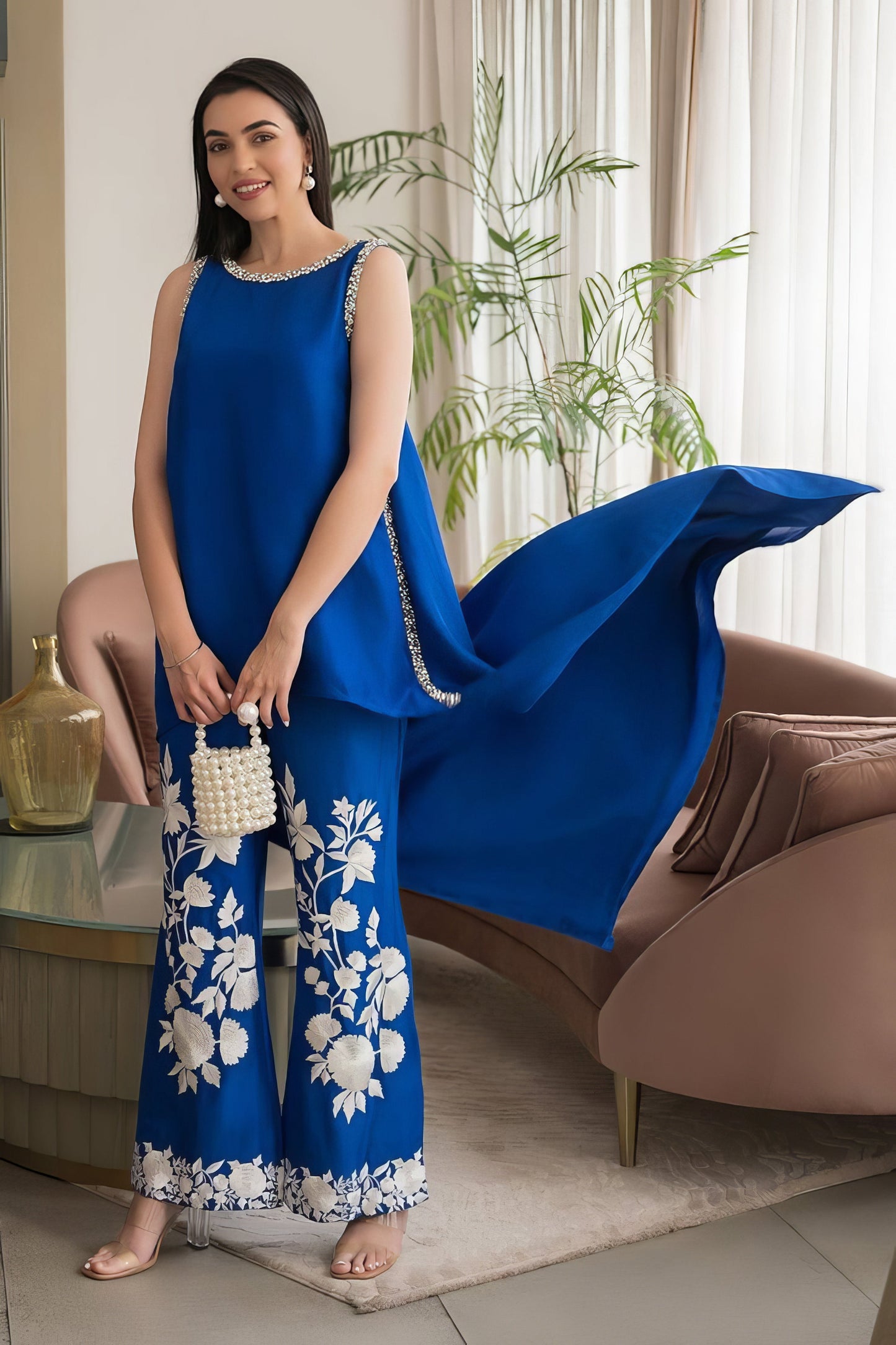 Blue Luxury Designer Outfit