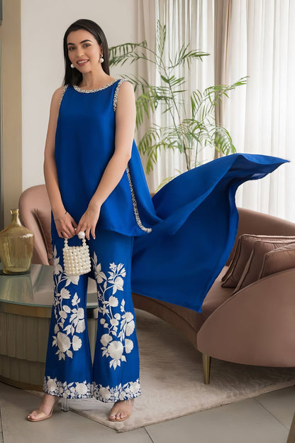 Blue Luxury Designer Outfit