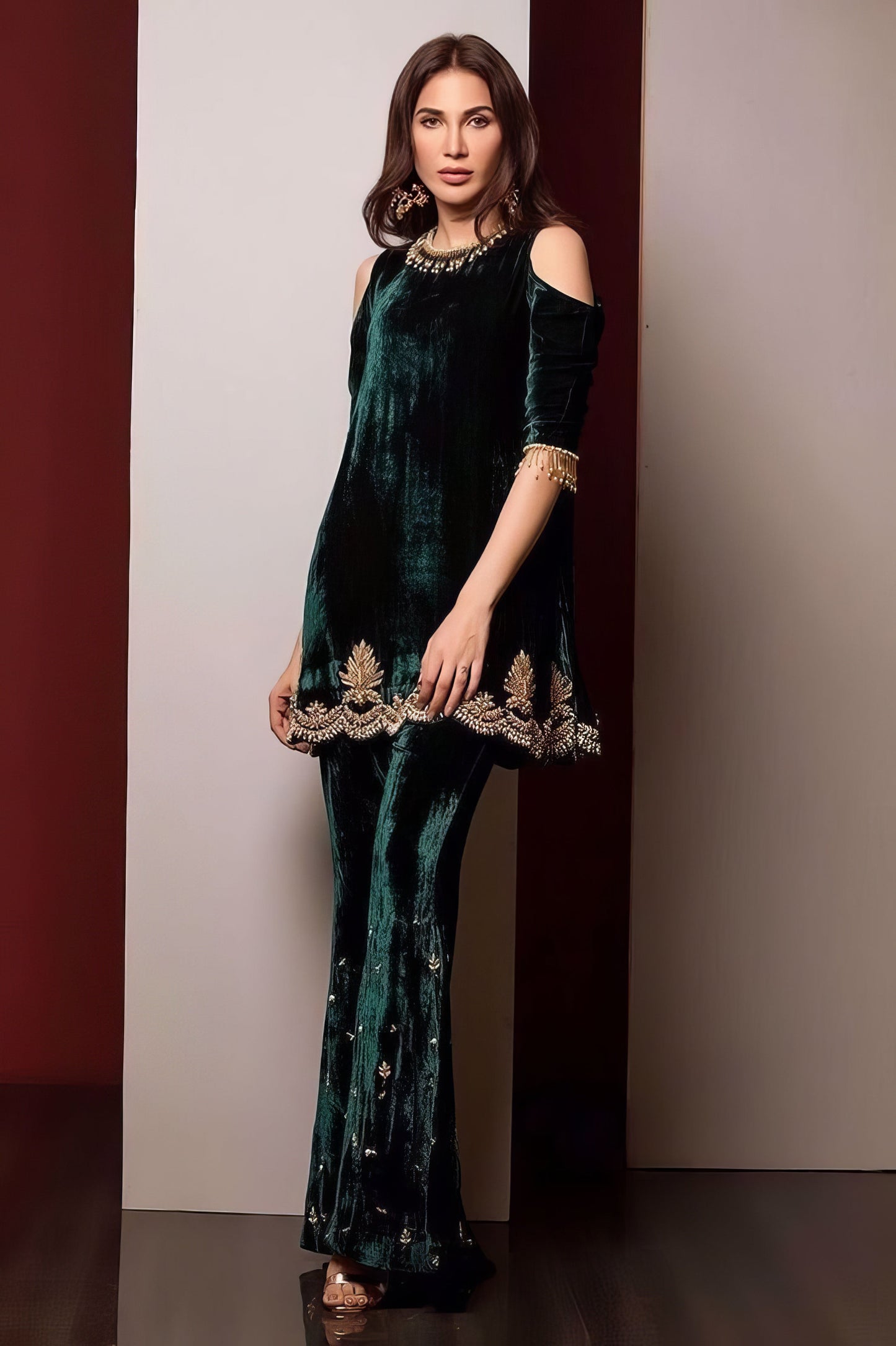 Elegant Dark Green Trouser Suit