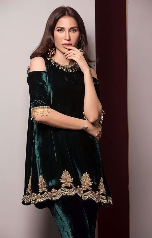 Elegant Dark Green Trouser Suit
