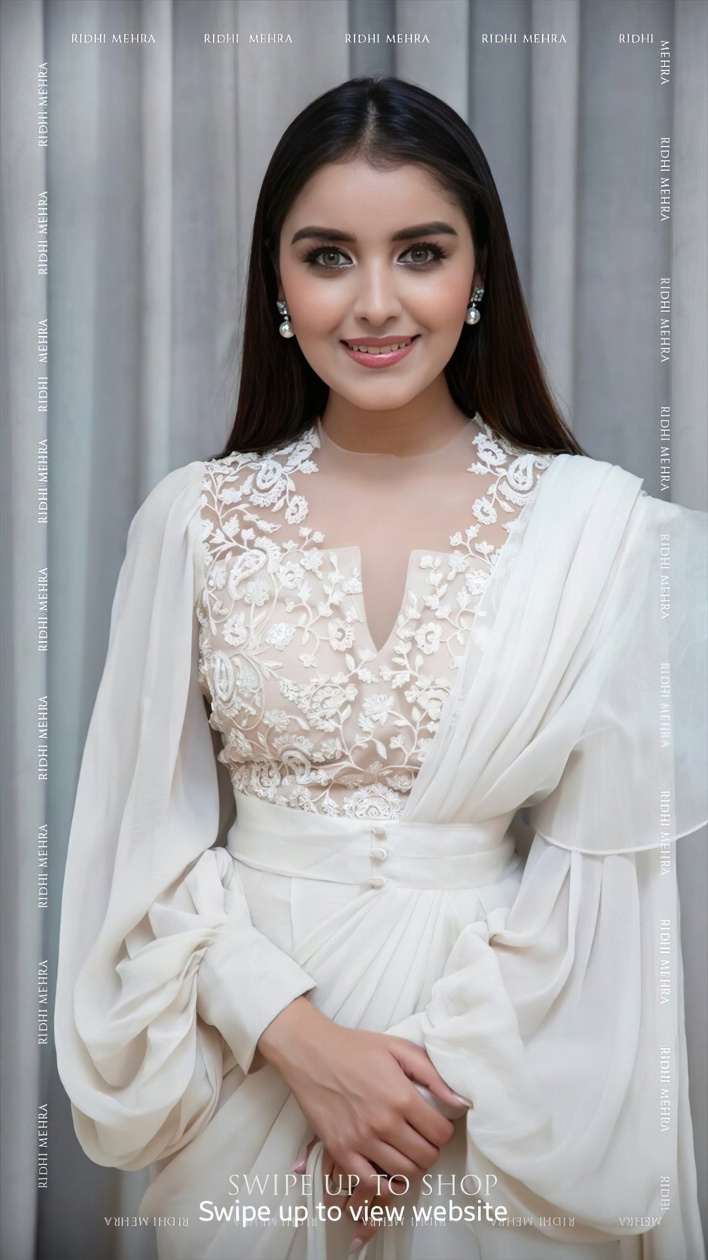 Elegant White Saree