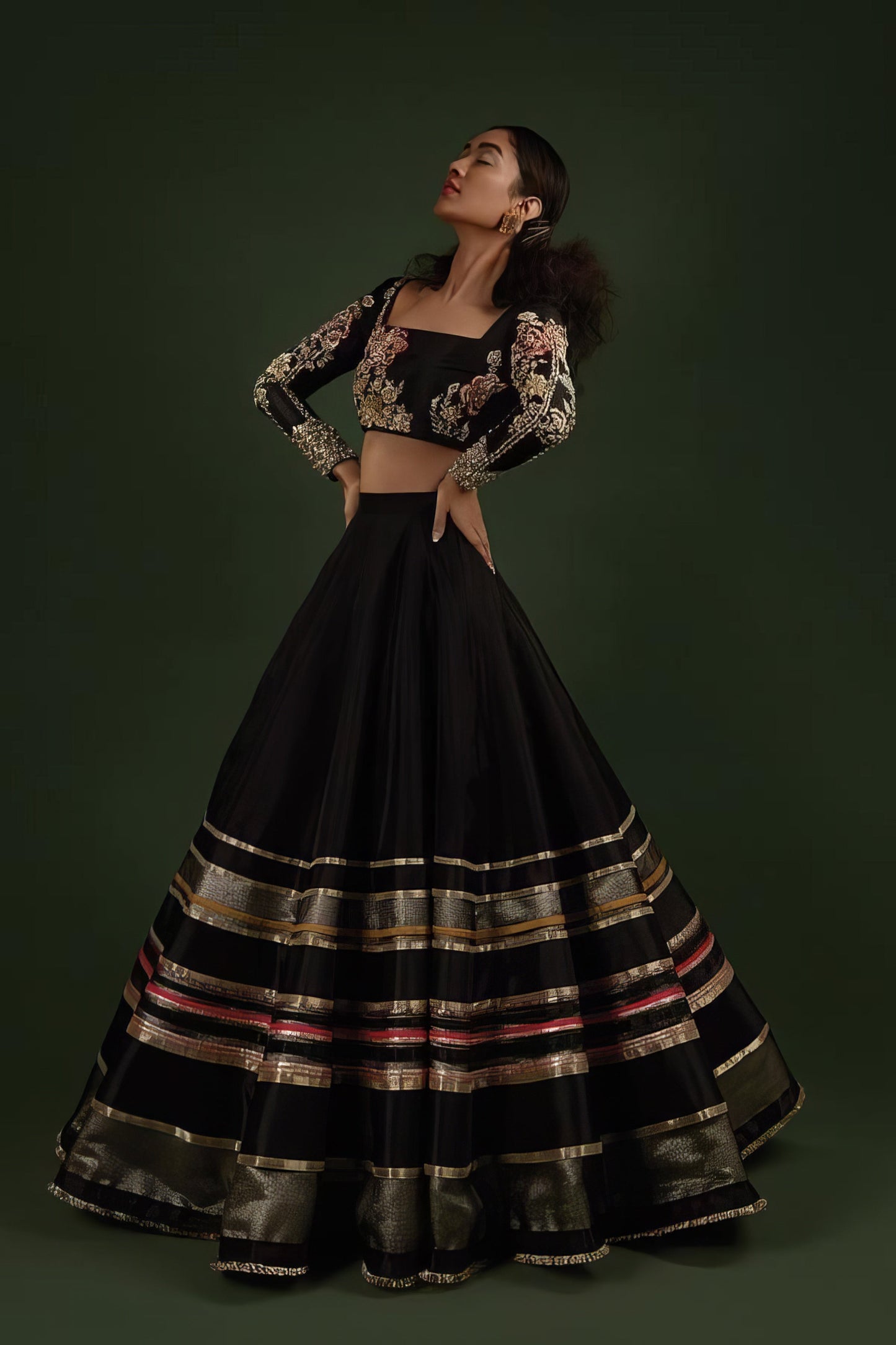 Elegant Black Lehenga