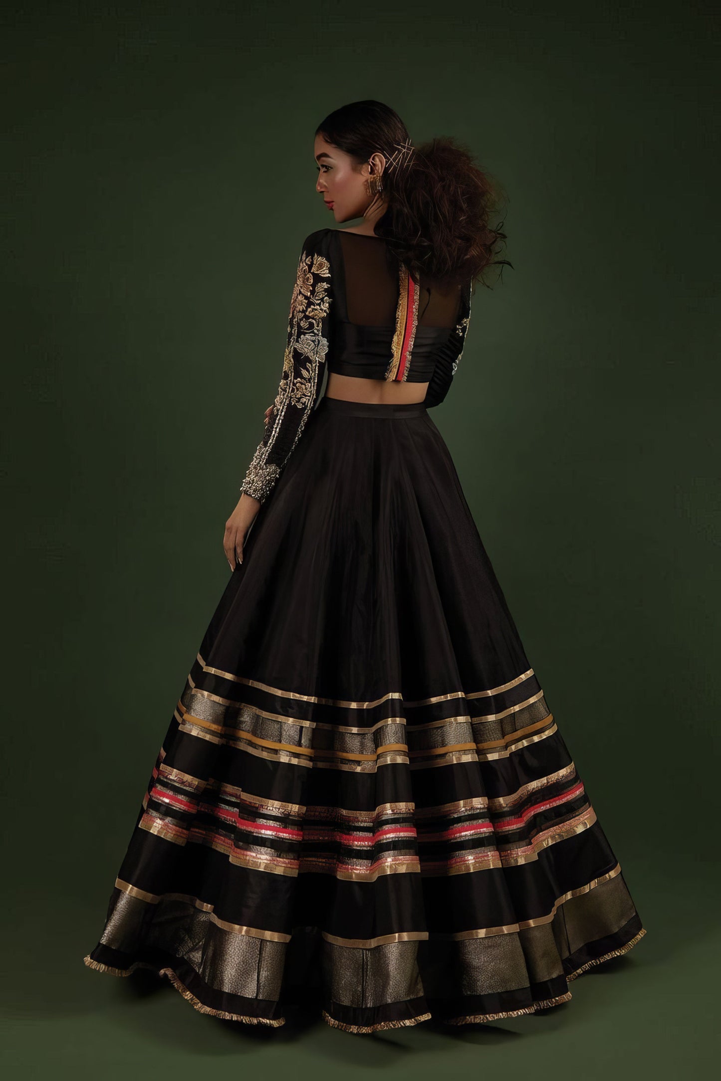 Elegant Black Lehenga