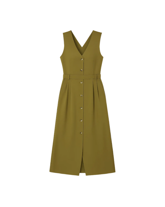 Pinafore Green Dress