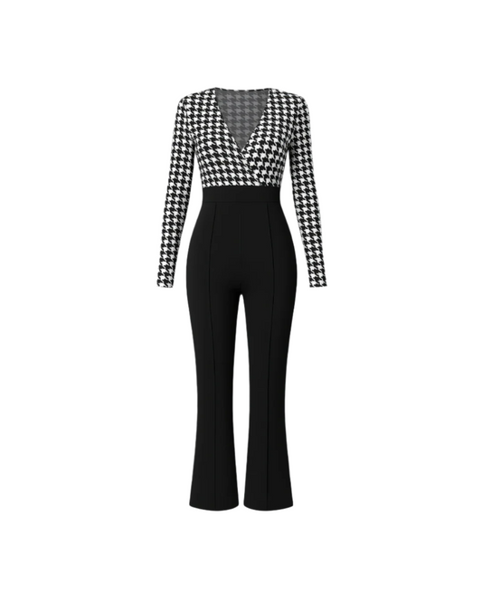 V-neck Formal Jumpsuit