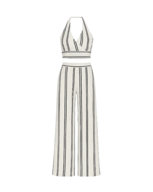 Black and White Plazzo Set