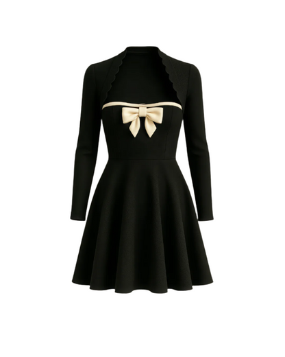 Women Casual Dress Cutout Front 2 in 1 Dress, Midi Dress