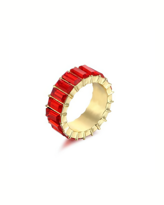 Rhinestone Eternity Stack Ring