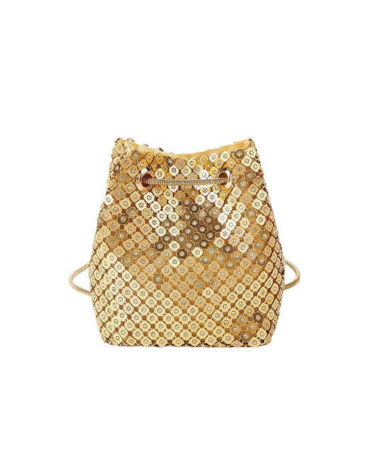 Rhinestone Evening Clutch Bag | Bling Bucket Handbag for Women