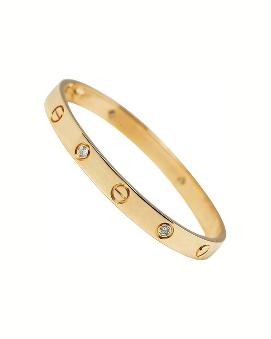 Stainless Steel Gold Plated Kada