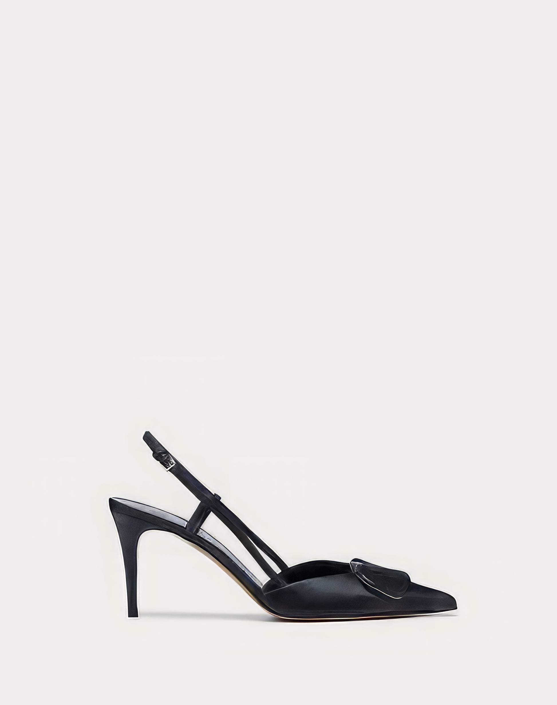 Black office slingback heels with pointed toe - Aleeze by Aliza
