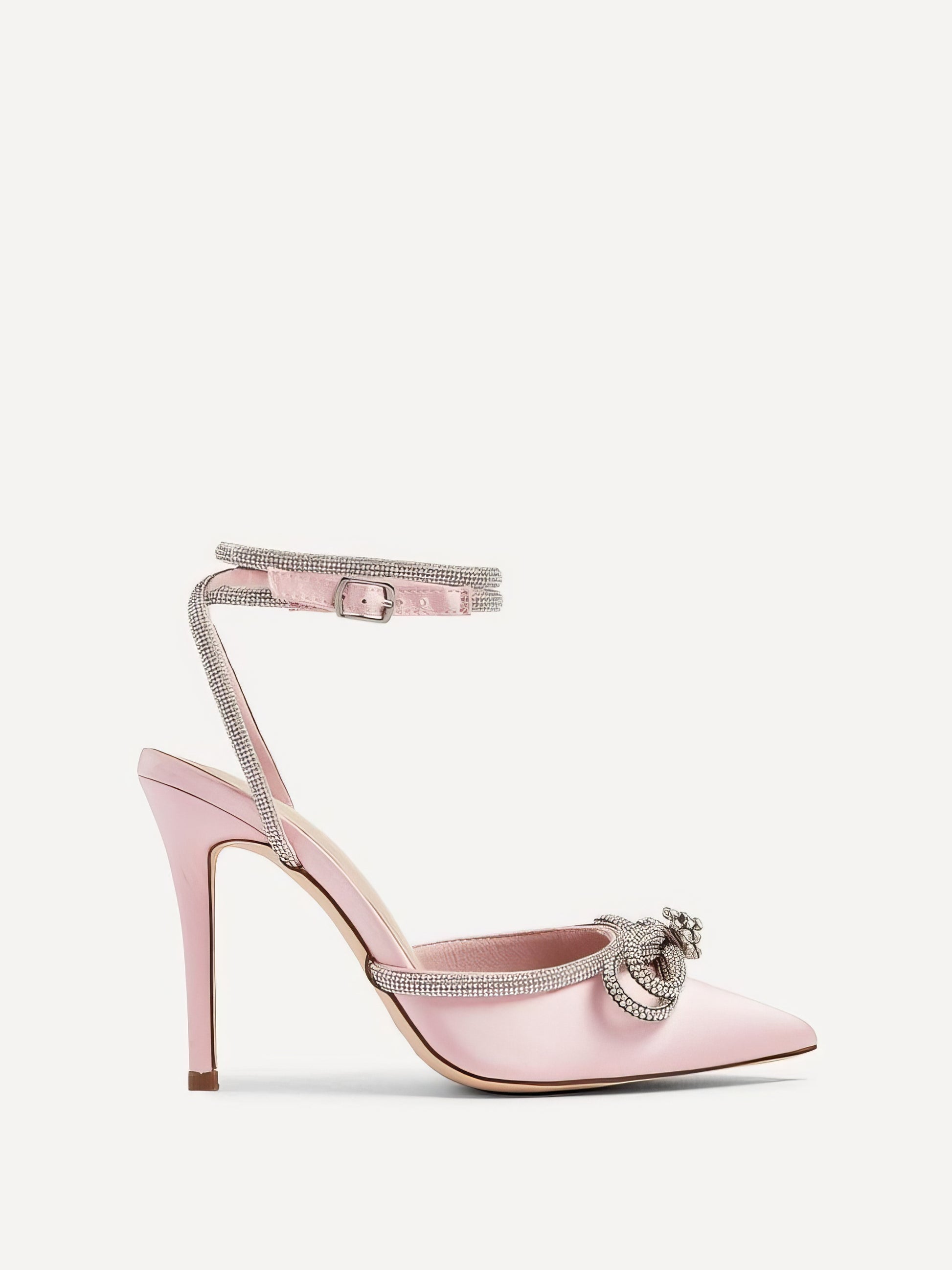 Pink Luxury ankle strap party heels 